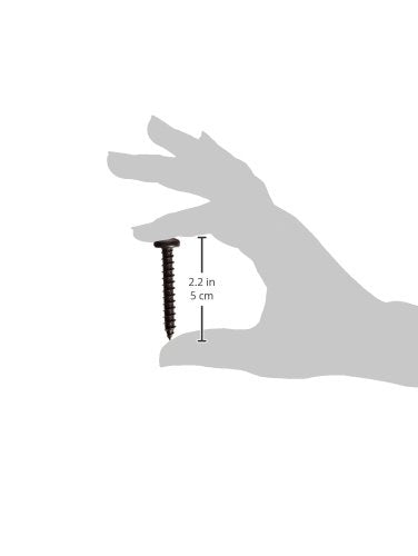 [Australia - AusPower] - Small Parts 1020APPB Steel Sheet Metal Screw, Black Oxide Finish, Pan Head, Phillips Drive, Type A, #10-12 Thread Size, 1-1/4" Length (Pack of 100) 