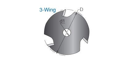 [Australia - AusPower] - Amana Tool - 53209 Slotting Cutter 3 Wing x 1-7/8 Dia x 7/32 x 5/16 Inner Dia 