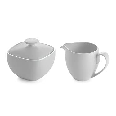 [Australia - AusPower] - Nambe - Serveware Collection - Starry White Colored Orbit Cream Pitcher - Measures at 3.5" x 5.25" x 4.5" - Designed by Robin Levien 