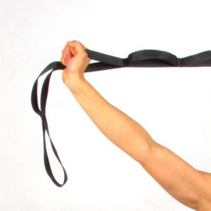 [Australia - AusPower] - Body Sport Static Stretch Strap – Durable Woven Stretch Strap with Loops for Yoga and Home Gym Exercises – for Pre- and Post-Workout Stretching – Versatile Flexibility Stretch Strap for Men and Women 