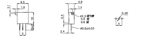 [Australia - AusPower] - Heyiarbeit 1M Ohm 3296W-105 Trimmer Potentiometer 3 Pins Carbon Film Variable Potentiometer for Printed Circuit Boards Televisions Induction Cookers 10pcs 3296W-105 1M 10PCS 