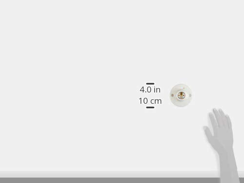 [Australia - AusPower] - Leviton 9874 Porcelain Outlet Box Mount, Incandescent Ceiling Lampholder, Keyless, White, 3-3/4" 