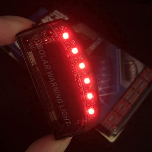 [Australia - AusPower] - Sunnytech 1pc Solar Car Burglar Alarm 6LED Flashing Anti-Theft Warning Light GSPX D141 (Blue) Blue 