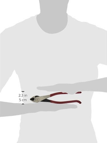 [Australia - AusPower] - Klein Tools D248-9ST Pliers, Ironworker's Diagonal Cutting Pliers with High Leverage Design Works as Rebar Cutter and Rebar Bender, 9-Inch 