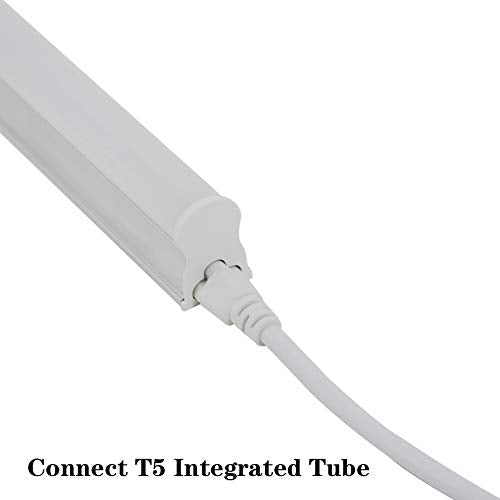 [Australia - AusPower] - （4-Pack ）T5 T8 LED Double End 3Pin Lamp Connecting Wire Ceiling Lights Daylight LED Integrated Tube Cable Linkable Cords for LED Tube Lamp Holder Socket Fittings with Cables White Color,（ 3.3 FT / 1M 