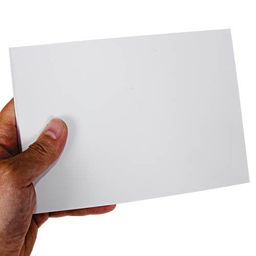 [Australia - AusPower] - Vinyl Card for Steel Sign Holder, Blank Card, White 7 x 5 Inches (25 Cards) 