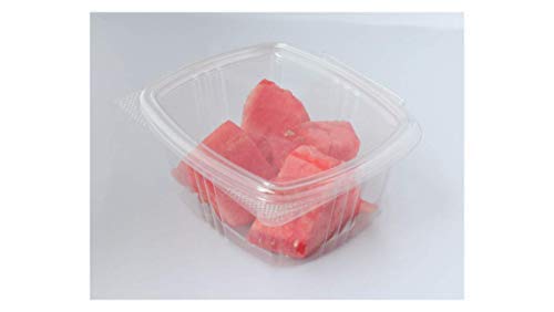 [Australia - AusPower] - Plastic Disposable Clear Hinged Clamshell Food Storage Container. | 100% Leakproof & Airtight. | Great for Takeout & to Go.| BPA Free & Eco Friendly.(32 OZ,5 Pack) 32 OZ 