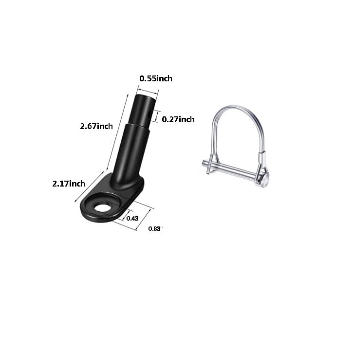 [Australia - AusPower] - Fat-Cat Bike Trailer Coupler Attachment Hitch Quick Release Steel Linker Bicycle Trailer Hitch Adapter Attachment, Bicycle Rear Trailer Replacement Axle Mount Hitch and Parts Complete Kit 