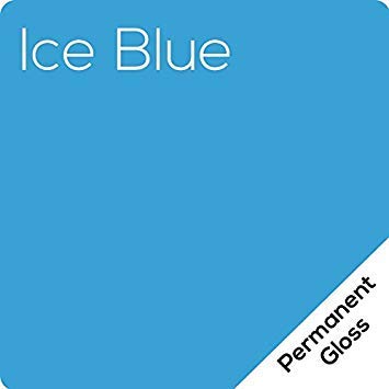 [Australia - AusPower] - 12.125" x 10ft Roll of Oracal 651 Ice Blue Craft Vinyl - On a 2.5" Core - Adhesive Vinyl for Cricut, Silhouette, and Cameo Cutters - Gloss Finish - Outdoor and Permanent 12.125" x 10ft 