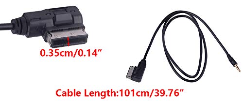 [Australia - AusPower] - CITALL AMI MMI AUX to 3.5mm Jack Car Audio Audio Interface Adapter Cable Fit for VW Audi A5 Q5 Q7 S8 Fulfilled by Amazon 