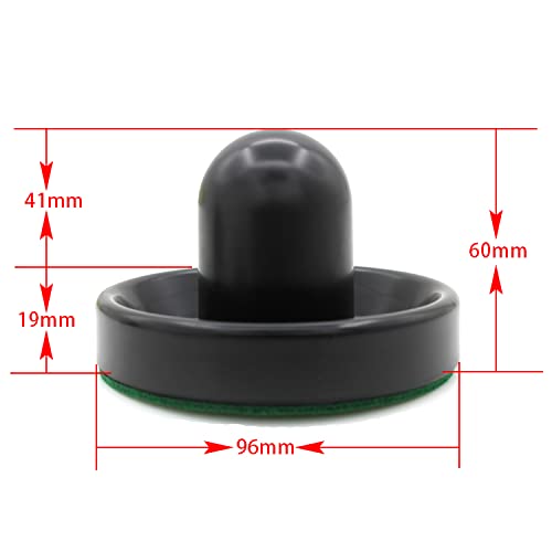 [Australia - AusPower] - BQSPT Air Hockey Pucks and Paddles,Air Hockey Pushers and Pucks,Goal Handles Paddles Replacement Accessories for Game Tables (4 Striker 96mm with Pads, 8 Pucks 64mm Thick and Thin) 