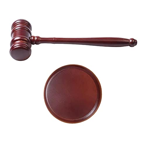 [Australia - AusPower] - Handmade Wooden Gavel and Block Perfect for Judge, Lawyer, Auction Court, Student 