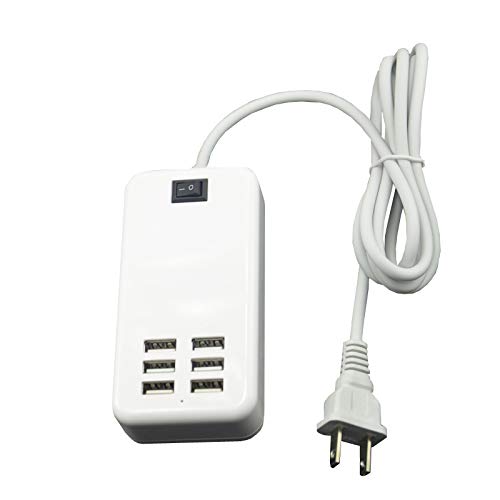 [Australia - AusPower] - 6 Ports USB Charger Hub Desktop US Plug AC Power Wall Travel Charging Adapter Slots Charging Station 