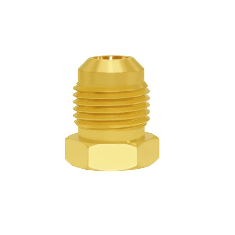 [Australia - AusPower] - Hooshing 5PCS Brass Tube Fitting SAE 45 Degree Flare Plug 3/8" Tube OD Seal Plugs 5 Pack 
