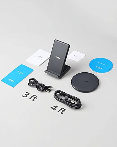 [Australia - AusPower] - Anker Wireless Chargers Bundle, PowerWave Pad & Stand Upgraded, Qi-Certified, Fast Charging iPhone 12, 12 Mini, 12 Pro, Max, SE, 11, 11 Pro, 11 Pro Max, Xs Max, Galaxy S20, Note 10 (No AC Adapter) 