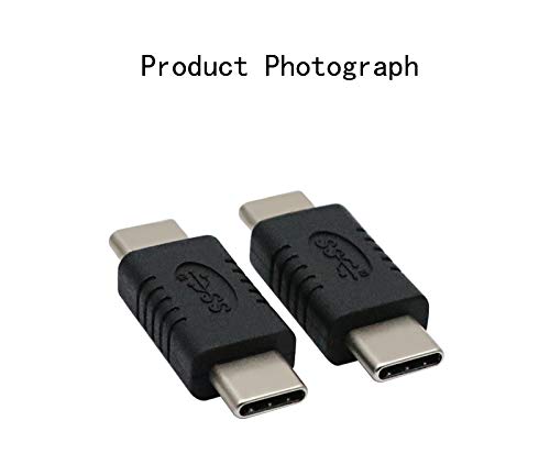 [Australia - AusPower] - Type C Male to Type C Male Adapter Support Data Synchronization and Charging USB C to USB C Cable 3.1 Gen 2 10Gbps 60W Converter, 2-Pack 