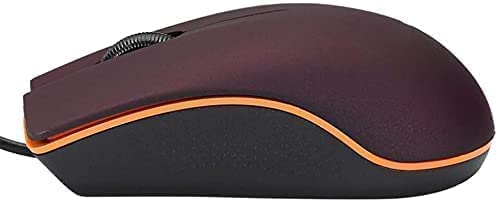 [Australia - AusPower] - Wired Mouse, USB Wired Computer Mouse for Right or Left Hand, Ergonomic Computer Mouse with Durable Clicks for PC, Computer, Laptop, Desktop, Chromebook, Notebook, Mac (Black) 