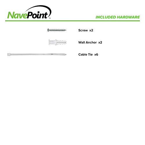 [Australia - AusPower] - NavePoint 12-Port Cat6 UTP Unsheilded Mini Patch Panel with Wallmount Bracket Included Black 