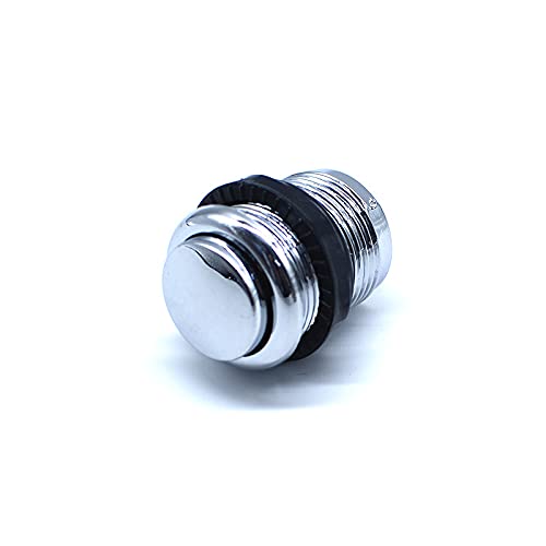 [Australia - AusPower] - Arcity 5 Pcs 24mm Arcade Push Buttons Round Chrome Plated Silver Jamma MAME Video Game Parts Console Machine DIY New, HY-SHANL116 