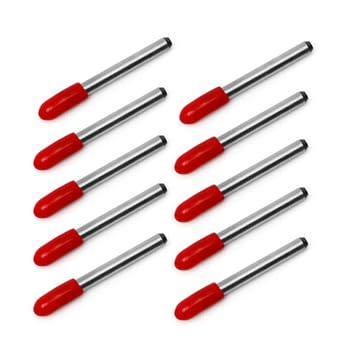 [Australia - AusPower] - Mriuuod 2 Pack Tungsten Carbide Scriber Tool with Magnet, with Extra 10 Replacement Marking Tip And 6-Inch/15cm Stainless Steel Ruler, Etching Engraving Pen for Glass Ceramics Metal Sheet 