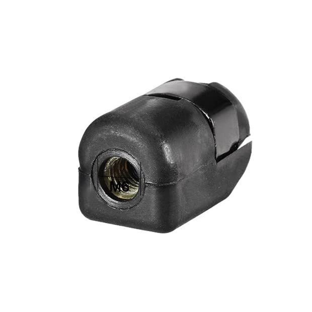 [Australia - AusPower] - Fielect 2pcs M6 Female Thread PA66A5 Gas Spring End Fitting Black Gas Spring Connector Generator Accessories 2Pcs Black 