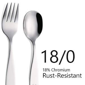 [Australia - AusPower] - ANNOVA Kids Silverware 6 Pieces Children's Safe Flatware Set Stainless Steel - 3 x Forks, 3 x Children Tablespoons, Toddler Utensils, Metal Cutlery Set for LunchBox (Engraved Dog Bunny) WF850-S6FS 