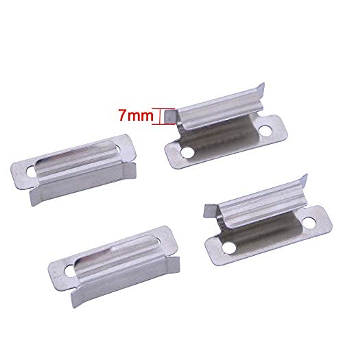 [Australia - AusPower] - Original Ender 3 Pro Bed Clips Clamp 7mm for Creality Ender 3 V2 Ender 3S Ender 5 Pro Ender 7 CR-20 PRO CR-10S Pro 3D Printer Heated Bed Glass Bed Platform (Bed Clips) 