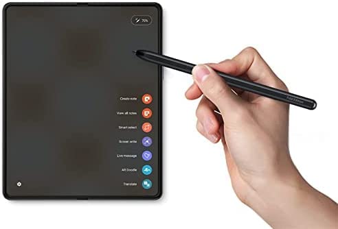 [Australia - AusPower] - Z Fold 4 S Pen Replacement for Samsung Galaxy Z Fold 4 and Z Fold 3 5G Stylus Pen Replacement Touch Pen +Tips (Phantom Black) Phantom Black 