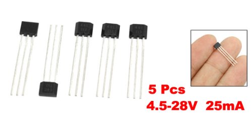 [Australia - AusPower] - uxcell 5 Pcs OH44E A3144E 44E Hall Effect IC Sensor for Contactless Switching 