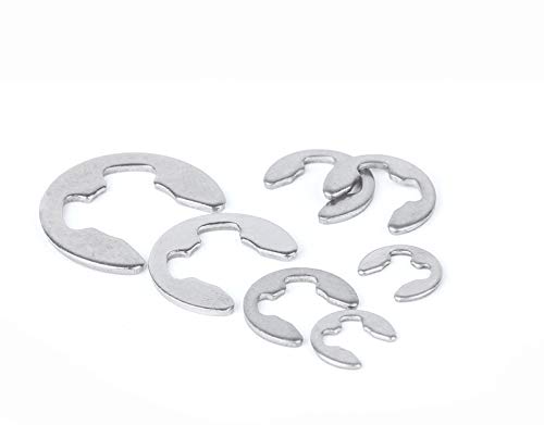 [Australia - AusPower] - Stainless Steel E-Clip External Retaining Ring Snap Internal Circlip Ring Assortment Kit 13Size 450PCS 