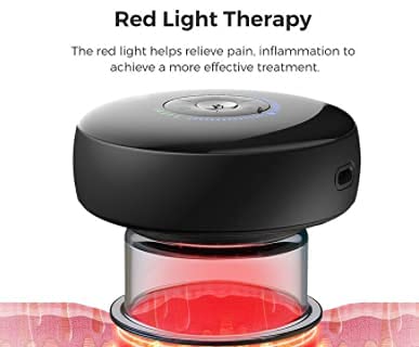 [Australia - AusPower] - SUPERLIT Electronic Ancient Chinese Cupping Therapy | Help with Pain Inflammation Blood Flow Relaxation and Well Being | Deep Tissue Massage | Great for Athletics 