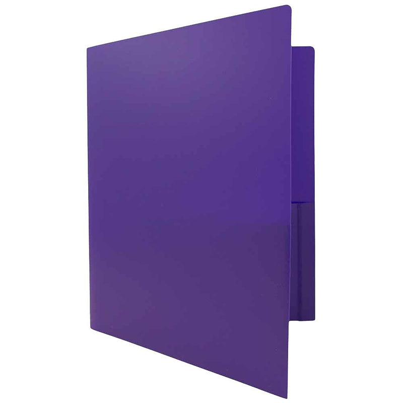 [Australia - AusPower] - JAM PAPER Heavy Duty Plastic 2 Pocket Extra Tough School Folders - Assorted Fashion Colors - 6/Pack 