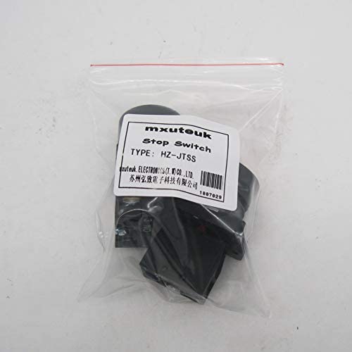 [Australia - AusPower] - mxuteuk Momentary Start Stop Switch Push Button + 1NC Red Mushroom Latching Emergency e Stop Switch Station Box Pushbutton Switch HZ-JTSS 