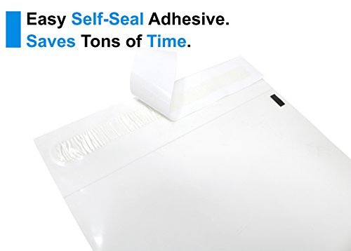 [Australia - AusPower] - Spartan Industrial - 10” X 13” (100 Count) Self Seal Clear Poly Bags with Suffocation Warning for Packaging, T Shirts & FBA - Permanent Adhesive 10" X 13" 
