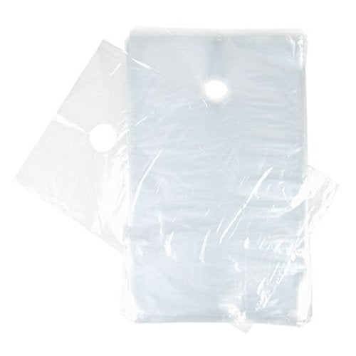[Australia - AusPower] - ClearBags 9 x 12 Door Hanger Bags (100 Bags) for Door Knob Flyers Promotions Coupons | Clear Plastic Poly Hanging Bags for Mail | Newspaper Bags with Hangers Protect Against Rain, Dirt, & Bugs | DK2A 9" x 12" (100) 