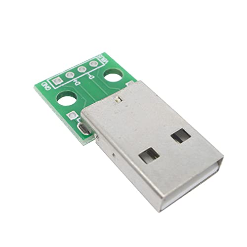[Australia - AusPower] - #10Gtek# USB-A Male to DIP Breakout Board Adapter, 4 pin for 2.54mm PCB Board Module, Pack of 10 x10 