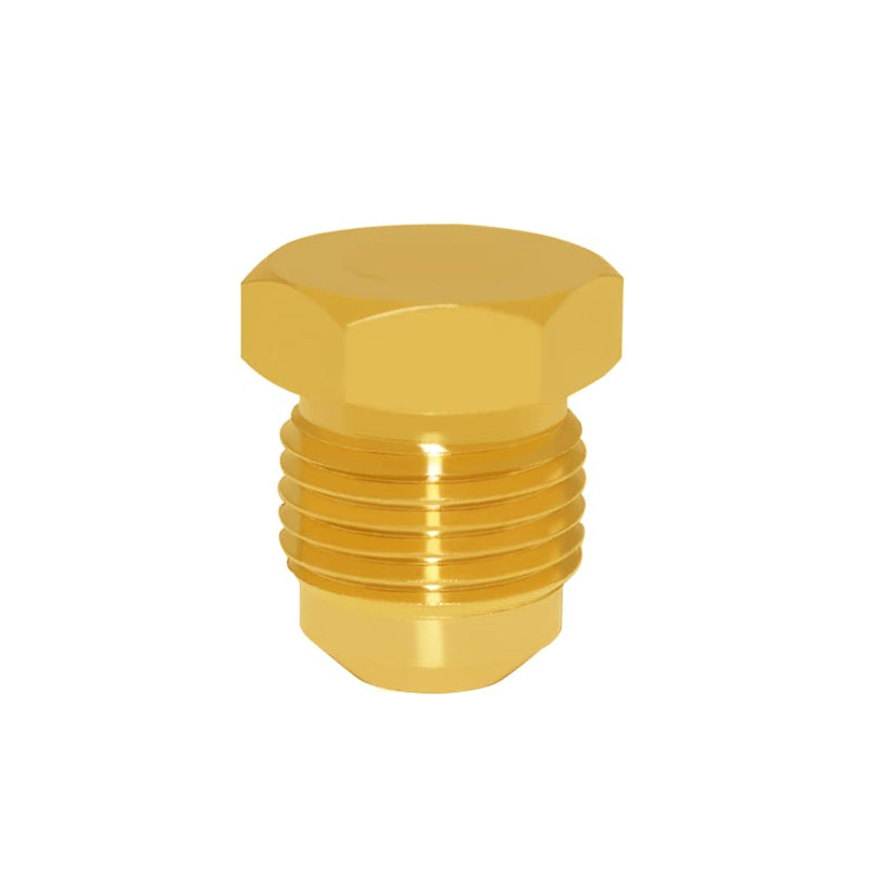 [Australia - AusPower] - Hooshing 5PCS Brass Tube Fitting SAE 45 Degree Flare Plug 3/8" Tube OD Seal Plugs 5 Pack 