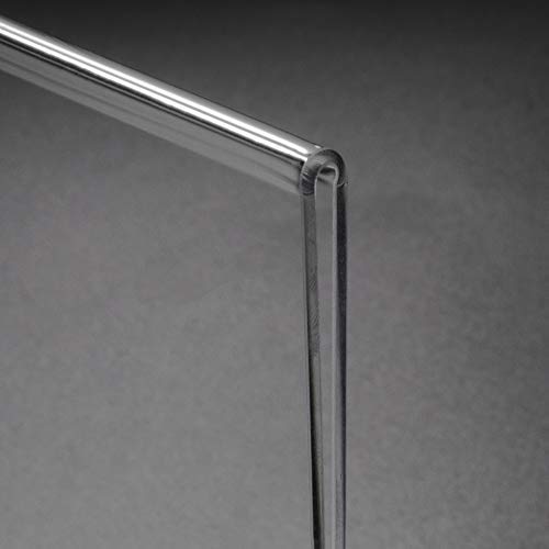 [Australia - AusPower] - NIUBEE Acrylic Sign Holder Bundle: 5x7" 6Pack + 8.5x11" 6Pack: Clear Slant Back Picture Frames, Desktop Flyer Document Paper Display Stand NB-Bundle-signslant6pc5x7 