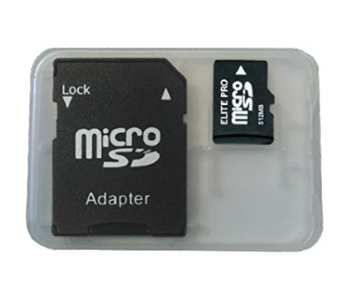 [Australia - AusPower] - 3 Pack 512mb Micro Memory Cards Compatible with 512mb Micro SD and 512 MB Micro SD HC Devices, 3 Pack Adapters and Micro TF Memory Cards w/Built To Last! Microfiber Cloth, Compatible w All SD Devices 