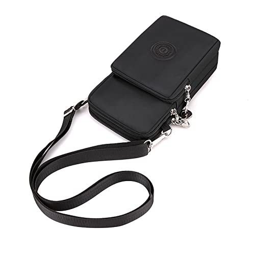 [Australia - AusPower] - Crossbody Cell Phone Purse Case Armband Bag for Samsung Galaxy S21 Ultra Note 20 10+ S20 Plus A72 A12 A02S A21S A71/ LG Stylo 6 V60 K51/ OnePlus N200 N10/ 9 8 Pro/Blu G91 Moto G Play/TCL 10L (Black) Black Large 