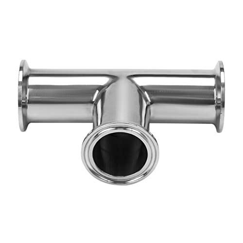 [Australia - AusPower] - 2" Tri Clamp Tee 3 Way Sanitary Fitting Stainelss Steel 304, Mirror Polished, 51mm Pipe OD 
