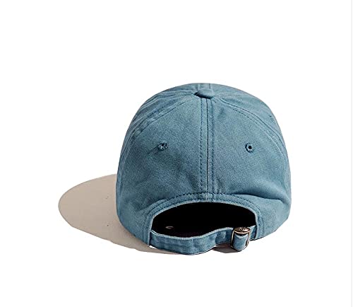 [Australia - AusPower] - Croogo Unstructured Soft Baseball Cap Unisex 6 Panel Low Profile Dad Hat Adjustable Polo Trucker Hat Sun Cap for Daily Wear Bc03-blue 