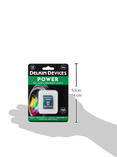 [Australia - AusPower] - Delkin Devices 64GB Power SDXC UHS-II (V90) Memory Card (DDSDG200064G) 