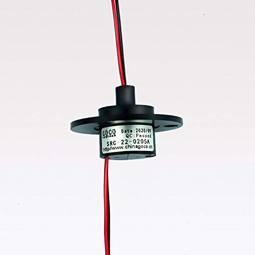 [Australia - AusPower] - GCSLIPRING Slipring 2wire 5A conductive ring collector ring rotating electrical contact (5a) 