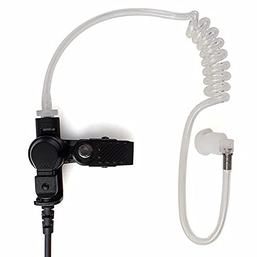 [Australia - AusPower] - 【Seekingtec】 3.5mm Receiver/Listen ONLY Surveillance Earpiece Shoulder Mic Headset with One Pair Acoustic Tube (2 Pack 3.5mm) 