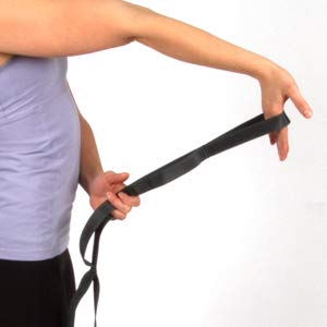 [Australia - AusPower] - Body Sport Static Stretch Strap – Durable Woven Stretch Strap with Loops for Yoga and Home Gym Exercises – for Pre- and Post-Workout Stretching – Versatile Flexibility Stretch Strap for Men and Women 