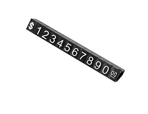 [Australia - AusPower] - Floratek 30pcs Price Tag Number Letter Price Cube Display Adjustable Watch Ring Jewelry Dollar Pricing Label Stand 