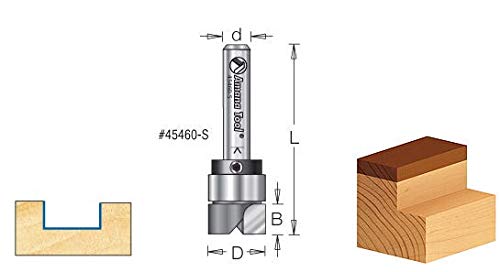 [Australia - AusPower] - Amana Tool - 45475-S Carbide Tipped Flush Trim Plunge Template 3/8 Dia x 1/4 Sh 