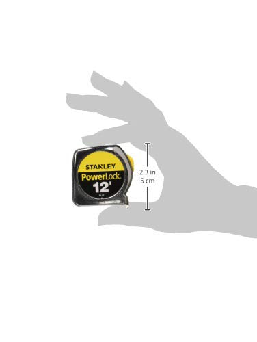 [Australia - AusPower] - Stanley Hand Tools 33-212 12' PowerLock Tape Measure With Stud Markings Every 16" 