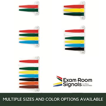 [Australia - AusPower] - Kull Industries Exam Room Flags | Medical Door Flags for Doctors Offices, Hospitals and Clinics | Primary Colors, 2 Flag System, 7" Long 7 Inches 2 Flags 